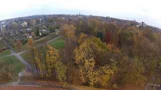preview picture of video 'Flug in Bochum Altenbochum mit der Skyline Bochum City'
