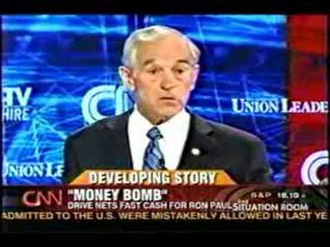 CNN Coverage of Ron Paul's Money Bomb 11/6/2007