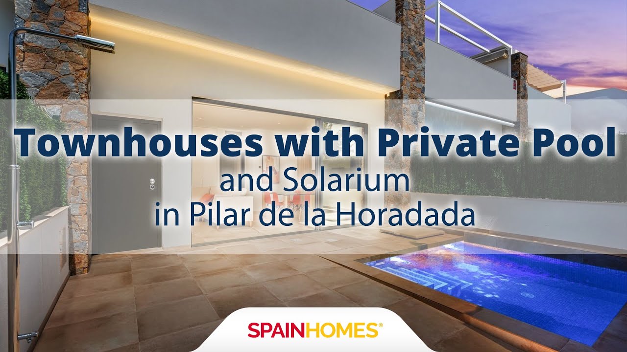 Townhouses with Private Pool and Solarium in Pilar de la Horadada