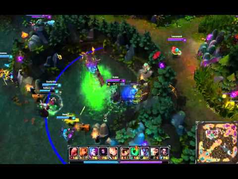 EUW SoloQ | Amazing Thresh baron steal on 4v5 game