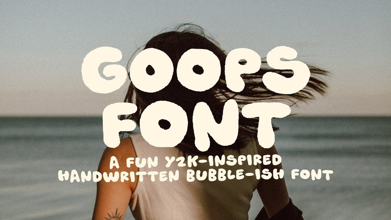 Goops! A handwriting bubble font! Font Free Download