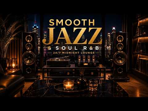 Smooth Jazz & Soul R&B 24/7 &ndash; Midnight Jazz Lounge | Relaxing Instrumental Vibes