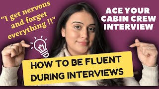 Cabin Crew Interview Tips For English Fluency| How to be fluent in English during Interview|Twinkle