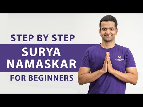 Step By Step Surya Namaskar For Beginners | Sun Salutation (Follow Along) | Yoga With Naveen