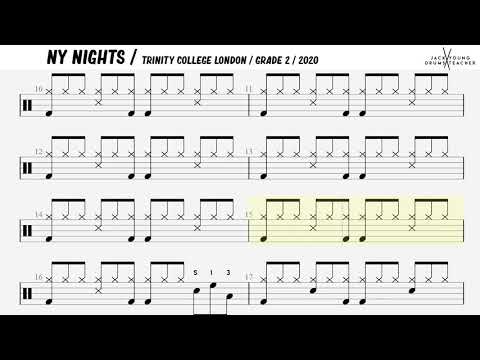 How to play NY Nights On Drums 🎵