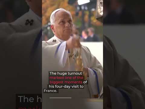 Huge crowds cheer Pope Leo as he leads open-air Mass in Paris