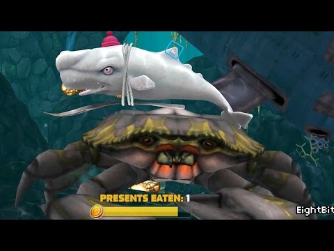 Hungry Shark Evolution: Defeating Giant Crab With Moby Dick Gameplay iPad/iPhone/iPod HD 1080p