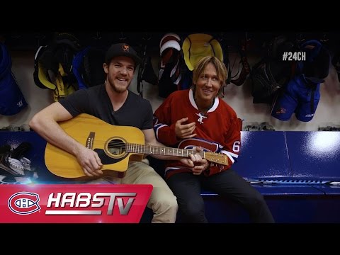 Keith Urban visits the Canadiens