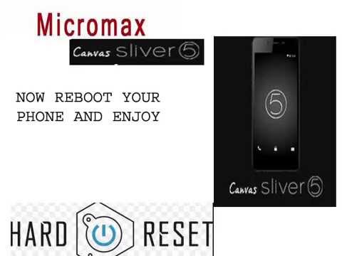 Micromax Canvas Silver 5 Hard reset or Pattern unlock...