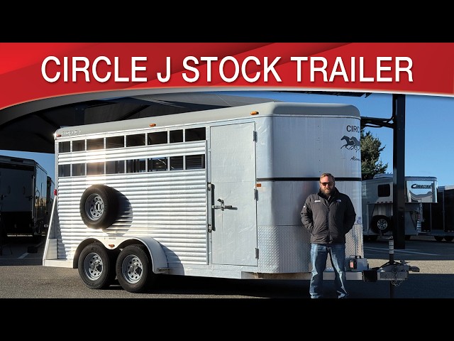 Preview image of Circle J Bumper Pull Stock Trailer youtube video