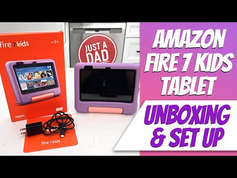 Amazon Fire 7 Kids Tablet Unboxing & Set Up