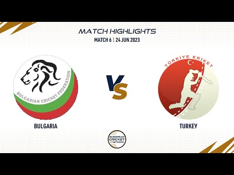 Match 6 - BUL vs TUR | Highlights | ECN Bulgaria T20I | 24 June 2023 | ECN23.015
