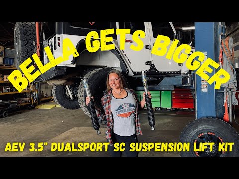 Installing the AEV 3.5" DualSport Lift Kit for Jeep JK, Hellwig rear sway bar,  AFE Y pipe