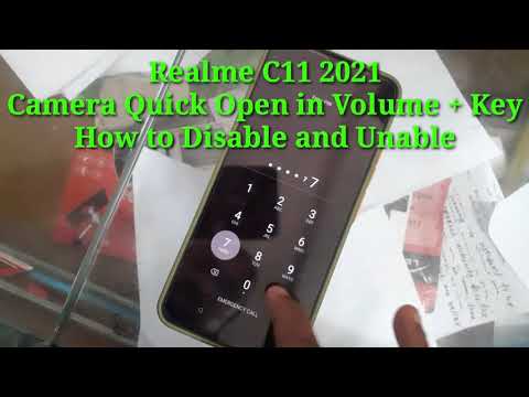 Realme C11 2021 Camera Quick Open in Press Volume Up Key How to Disable and Unable