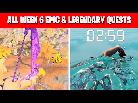 Fortnite Week 6 Challenges  & Legendary quest Leaks