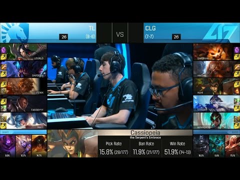 CLG vs TL Game 2 Highlights - COUNTER LOGIC GAMING vs TEAM LIQUID NA LCS Week 8 Summer 2016
