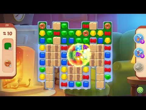 Homescapes level 28 - 13 Moves 🏡 Gameplay Walkthrough (Android, iOS) Playrix