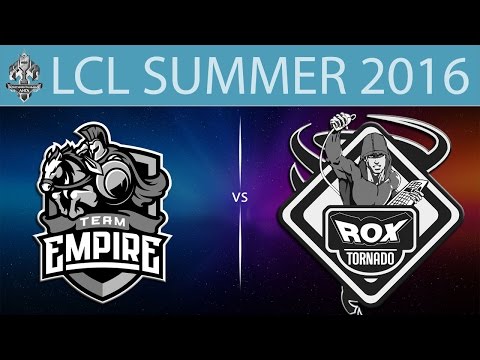 [LoL VODs] EMP vs ROX | LCL Summer 2016 (26.06.2016) - Team Empire vs Tornado RoX