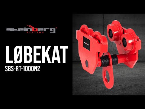 Produktvideo - Løbekat - 1.000 kg - flangebredde 65-110 mm