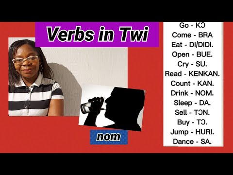 Lesson 12: Learn Twi Verbs with miss B