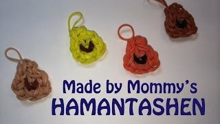 preview picture of video 'Rainbow Loom Charm:  Hamentashen Cookies for Purim'