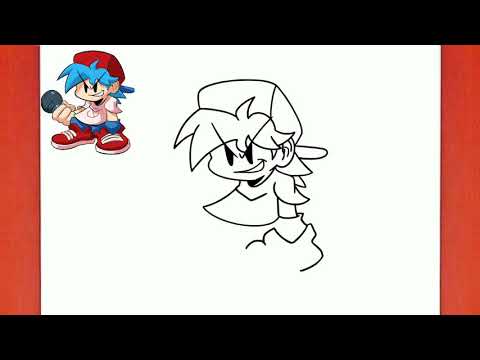 How to draw BOYFRIEND Hd | Friday Night Funkin' Characters