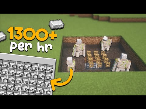 BIG Simple IRON Farm - 18+ Stacks PER HOUR!