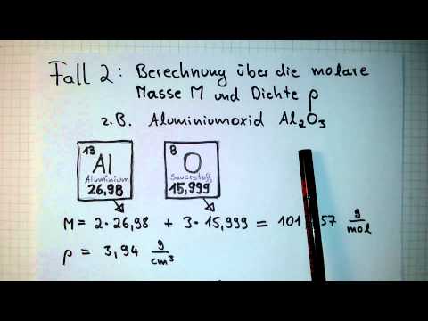 molares Volumen ausrechnen - Chemie-Aufgaben lösen