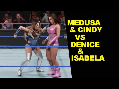 WWE 2K19 Medusa & Cindy Suzuki vs Denice Andrea & Isabela Morales - Tag Elimination