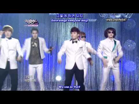 Super Junior - Mr. Simple [Music Bank] (11.08.19) {Hangul, Romanization, Eng Sub}