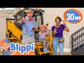 Blippi And Meekah S Excavator Playdate With Levi Educational Videos For Kids