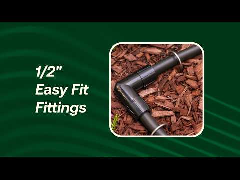 Rain Bird Drip Irrigation | 1/2" Easy-Fit Fittings: Fast, Push-Together Assembly