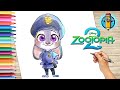 Dibuja Y Colorea A JUDY HOPPS ZOOTOPIA 2 Dibujos Para NIÑOS