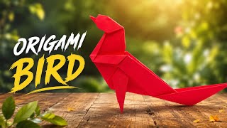 Origami Bird Tutorial 🐦 | Easy Paper Bird Folding Step by Step | DIY Paper Craft
