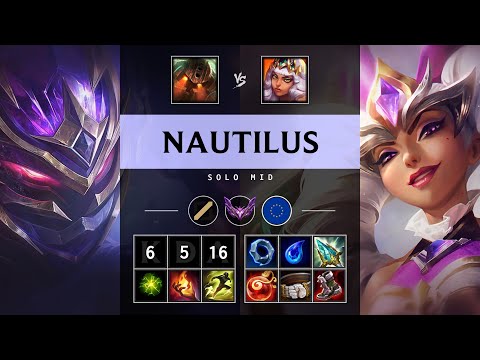 Nautilus Mid vs Qiyana - EUW Master Patch 25.13