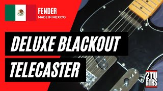Video thumbnail for Fender Deluxe Blackout Telecaster 2010 Black by 2tu Guitars