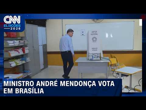 André Mendonça, ministro do STF e do TSE, vota no 2º turno em Brasília | CNN ELEIÇÕES
