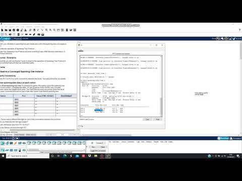 5.1.9 Packet Tracer - Investigate STP Loop Prevention