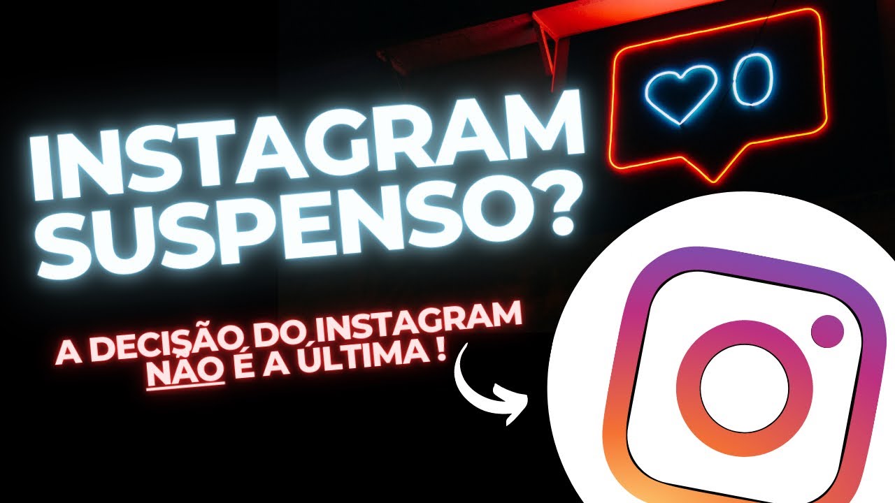 INSTAGRAM: SUA CONTA FOI SUSPENSA POR VIOLAÇÃO DOS TERMOS! Como recuperar conta suspensa