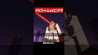 メカゴーレム vs エンダードラゴン #マイクラ #マインクラフト
