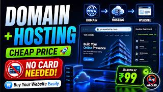 How to Buy Domain & Hosting at Cheap Price 🔥 | No Debit/Credit Card Re