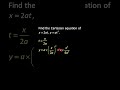 Convert Parametric Equations To Cartesian Equations Parabolas