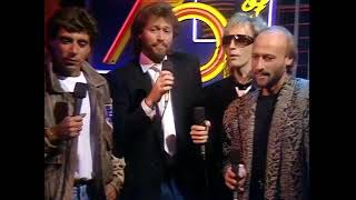 Bee Gees funny perfomance in Top of Pops 1987