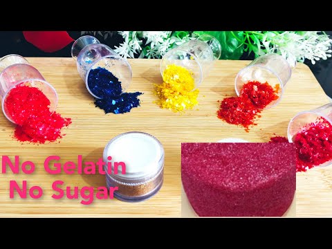 Edible Glitter / No Gelatin, No Sugar Just 2 Ingredients/How to make Edible Glitter