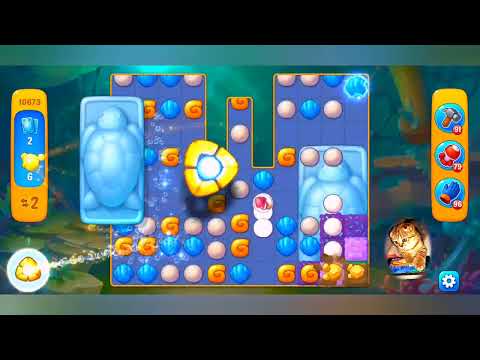 фишдом 2022  #  10673 уровень - прохождение без бустеров # Fishdom,   10673  level - no Boosters.