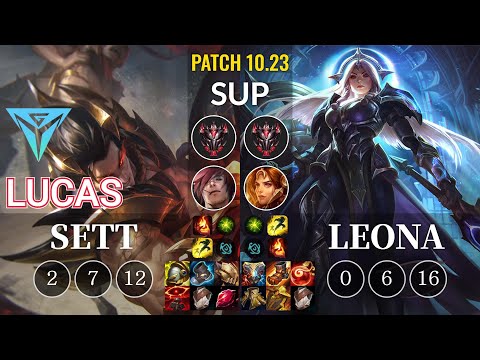 IGY Lucas Sett vs Leona Sup - KR Patch 10.23