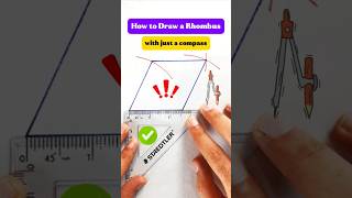 The Rhombus Secret 📐🤯 | with compass ✨