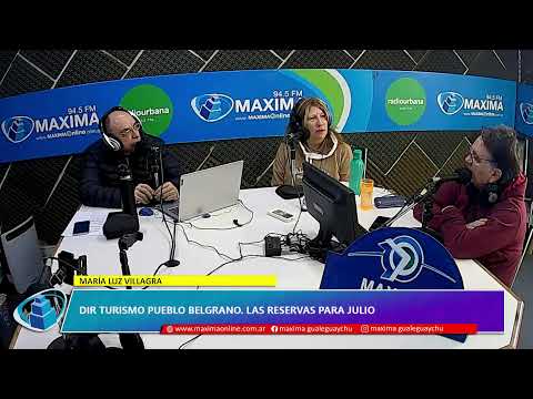 MARÍA LUZ VILLAGRA . Dir Turismo Pueblo Belgrano. Las reservas para julio.