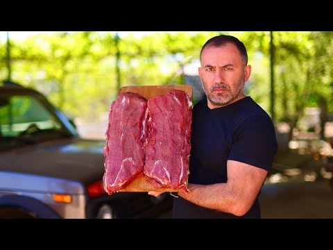 GRILLED BEEF ROASTED in a TANDOOR.