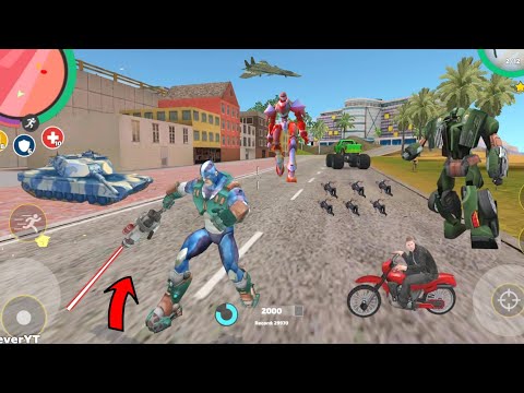 Rope Hero: Vice Town (Rope Hero with Heavy Electron Charge Guns) Monster Truck - Android Gameplay HD